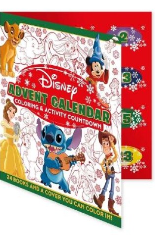 Cover of Disney: Advent Calendar Coloring & Activity Countdown