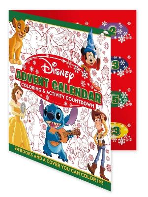 Book cover for Disney: Advent Calendar Coloring & Activity Countdown