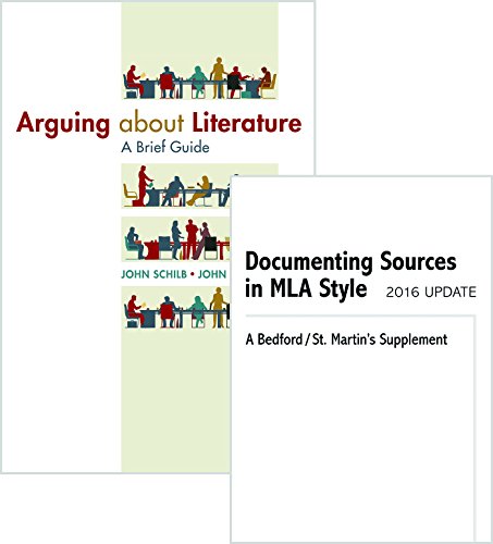 Book cover for Arguing about Literature: A Brief Guide & Documenting Sources in MLA Style: 2016 Update