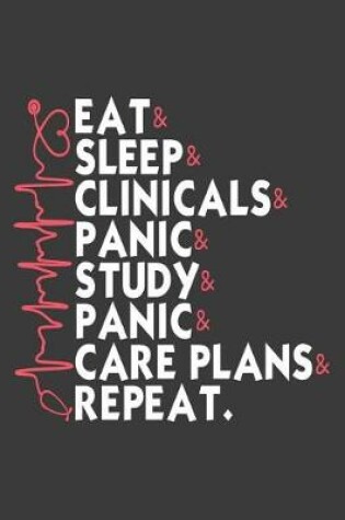 Cover of Eat Sleep Clinicals Panic Study Care Plans Repeat