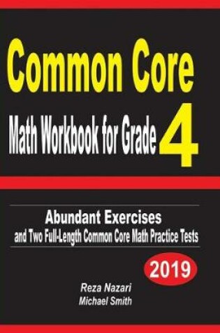 Cover of Common Core Math Workbook for Grade 4