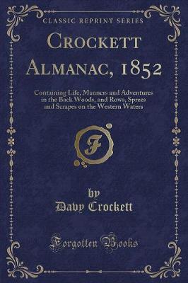 Book cover for Crockett Almanac, 1852