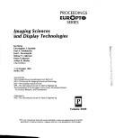 Book cover for Imaging Sciences and Display Technologies