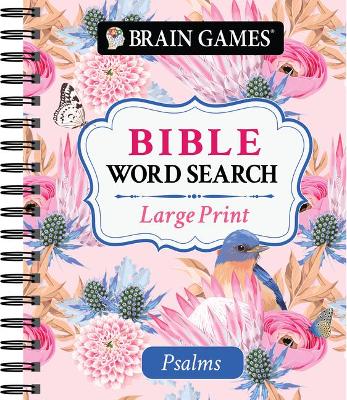 Book cover for Brain Games - Large Print Bible Word Search: Psalms