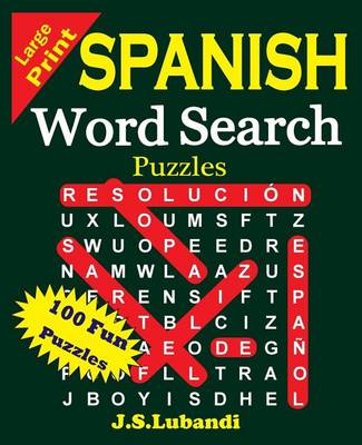 Cover of Large Print Spanish Word Search Puzzles