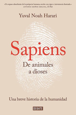 Cover of Sapiens. De animales a dioses / Sapiens: A Brief History of Humankind