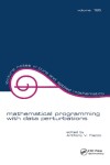 Book cover for Mathematical Programming with Data Perturbations