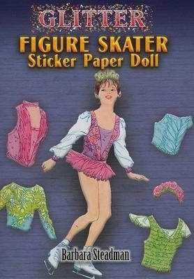 Book cover for Glitter Figure Skater Sticker Paper Doll