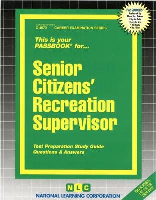 Book cover for Senior Citizens' Recreation Supervisor