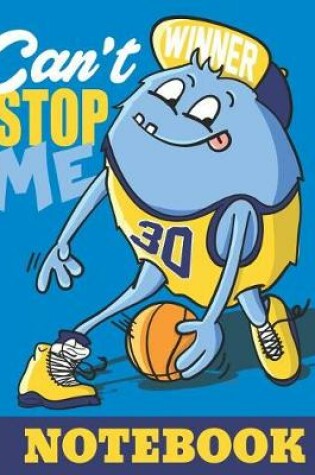 Cover of Funny Monster Basketball Player 8.5 x 11 Notebook