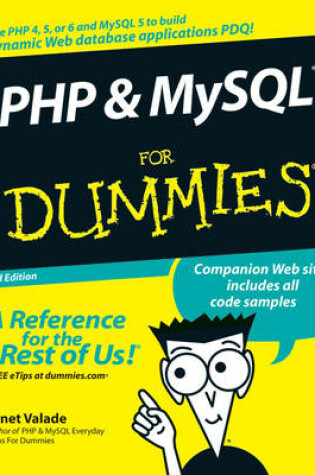 Cover of PHP and MySQL For Dummies