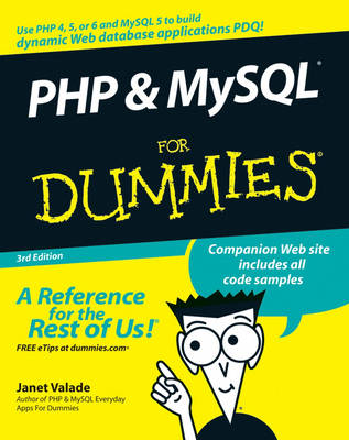 Book cover for PHP and MySQL For Dummies