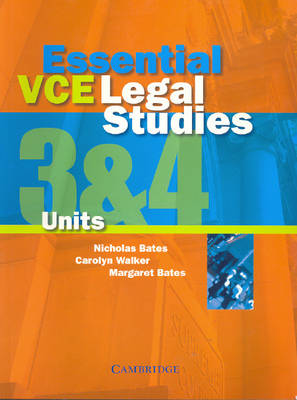 Book cover for Essential VCE Legal Studies Units 3 and 4