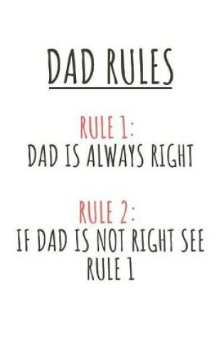 Cover of Dad Rules Notebook