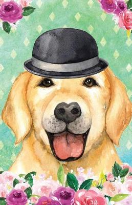 Book cover for Bullet Journal for Dog Lovers Chic Yellow Labrador in a Bowler Hat