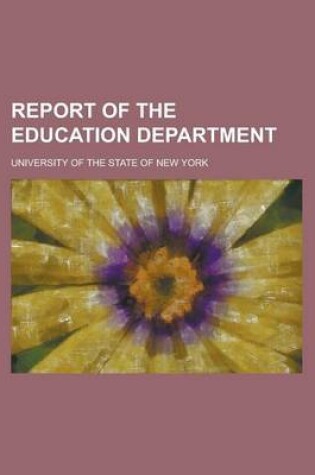 Cover of Report of the Education Department