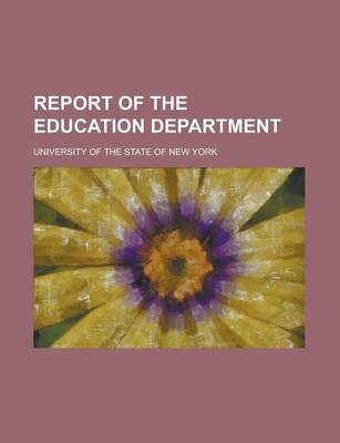 Book cover for Report of the Education Department