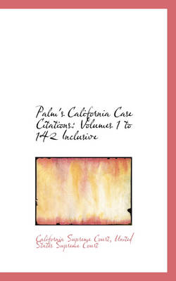 Book cover for Palm's California Case Citations