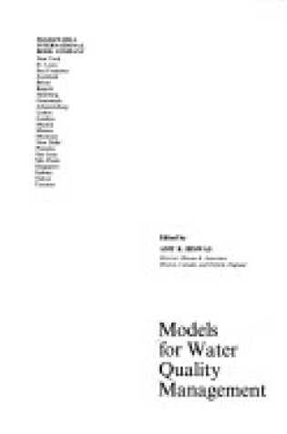 Cover of Models for Water Quality Management