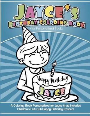 Book cover for Jayce's Birthday Coloring Book Kids Personalized Books