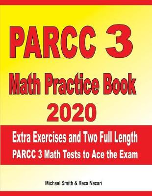 Book cover for PARCC 3 Math Practice Book 2020