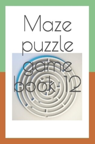 Cover of Maze puzzle game book 12