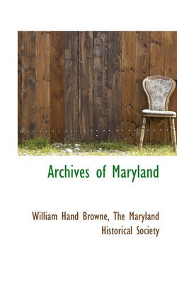 Book cover for Archives of Maryland