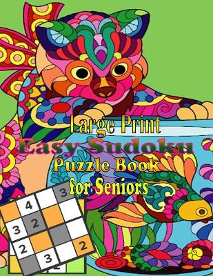 Book cover for Large Print Easy Sudoku Puzzle Book for Seniors