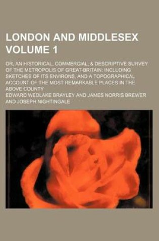 Cover of London and Middlesex; Or, an Historical, Commercial, & Descriptive Survey of the Metropolis of Great-Britain Including Sketches of Its Environs, and a Topographical Account of the Most Remarkable Places in the Above County Volume 1