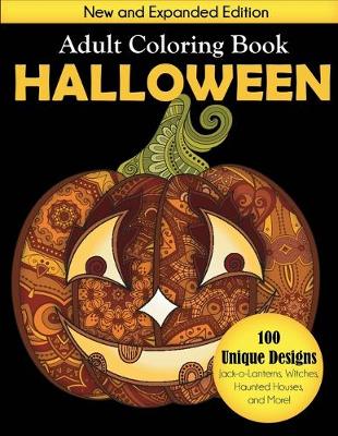 Book cover for Halloween Adult Coloring Book