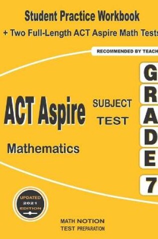 Cover of ACT Aspire Subject Test Mathematics Grade 7