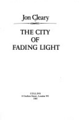 Cover of City of Fading Light