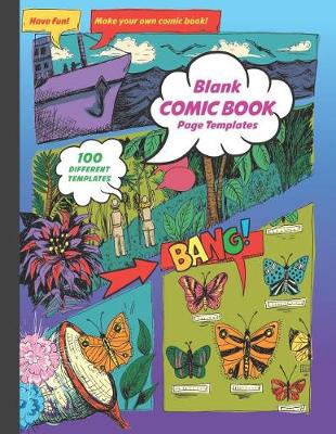 Book cover for Blank Comic Book Page Templates