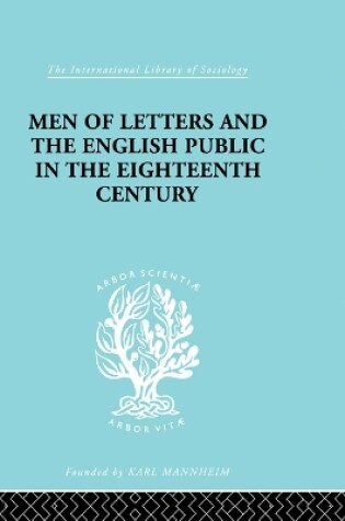 Cover of Men of Letters and the English Public in the 18th Century