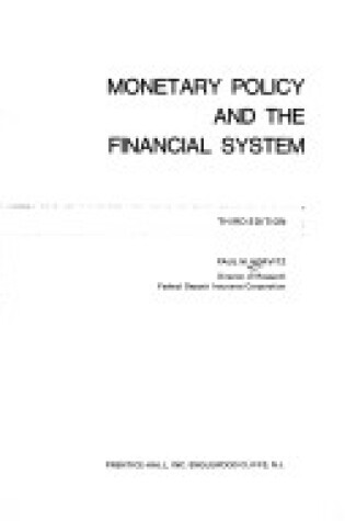 Cover of Monetary Policy and the Financial System