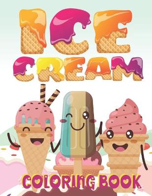 Book cover for Ice Cream Coloring Book