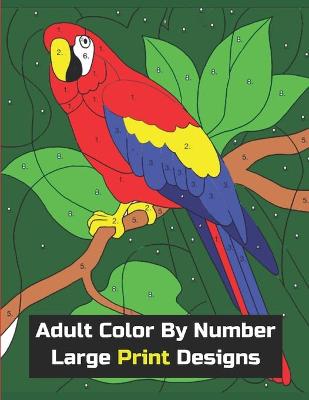 Book cover for Adults Color By Number Large Print Designs