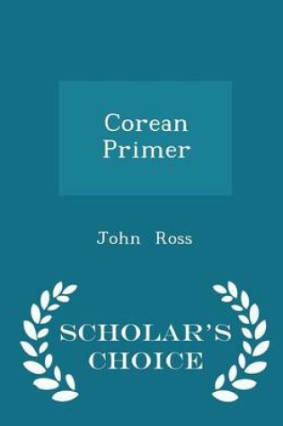 Cover of Corean Primer - Scholar's Choice Edition