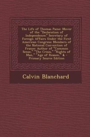 Cover of The Life of Thomas Paine