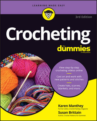 Book cover for Crocheting For Dummies with Online Videos