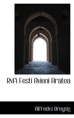 Book cover for Rvfi Festi Avieni Aratea