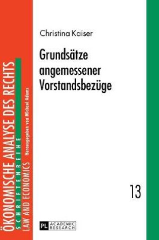 Cover of Grundsaetze Angemessener Vorstandsbezuege