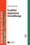 Book cover for Grundsaetze Angemessener Vorstandsbezuege