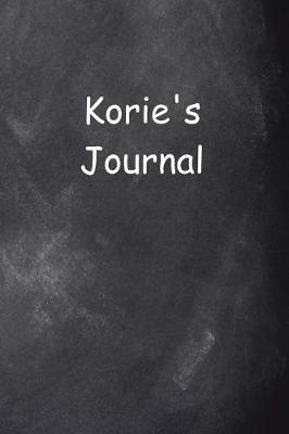 Book cover for Korie Personalized Name Journal Custom Name Gift Idea Korie