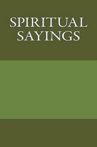 Cover of Spiritual Sayings