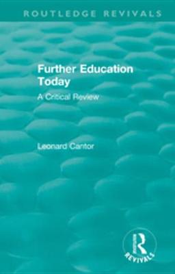 Cover of Further Education Today (1979)