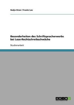 Book cover for Besonderheiten Des Schriftspracherwerbs Bei Lese-Rechtschreibschwache