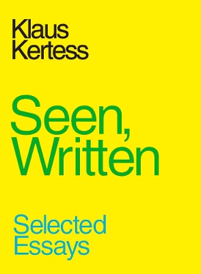 Book cover for Seen, Written