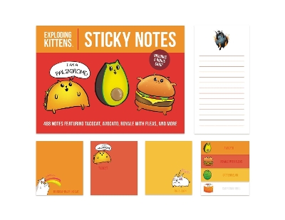 Book cover for Exploding Kittens Sticky Notes