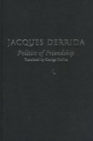 Cover of The Politics of Friendship